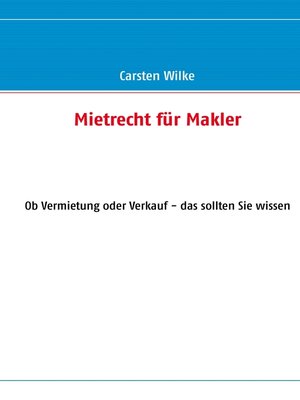 cover image of Mietrecht für Makler